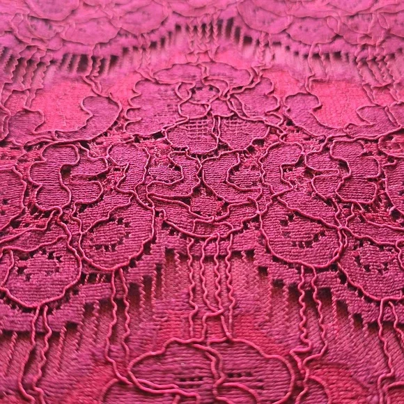 Lulus, Take Me To Brunch, Burgundy Lace Shift Dress, EUC, Women's XL - Picture 8 of 16